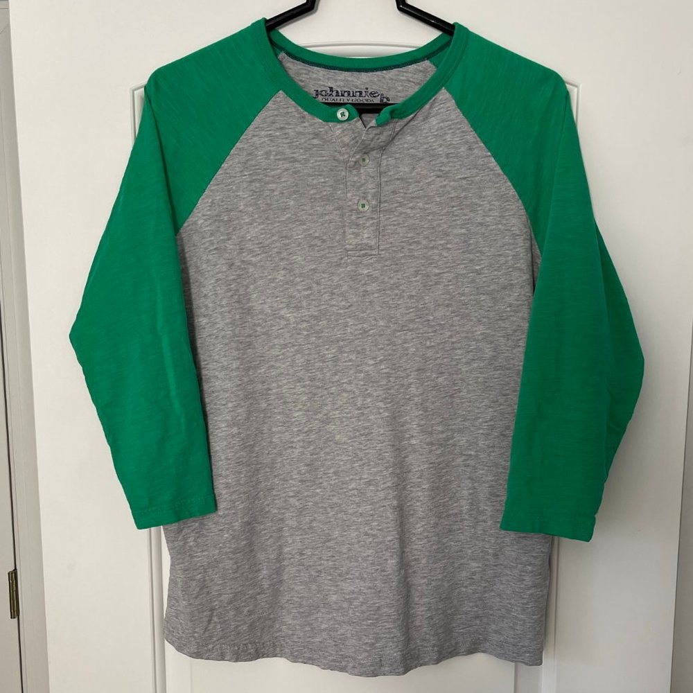 JOHNNIE B by Boden 3/4 Sleeve Henley Shirt for Boys Size 15-16 Yrs